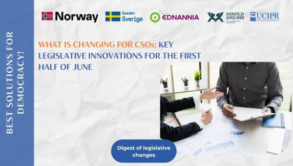 Legislative changes for the public sector - results of the first half of June