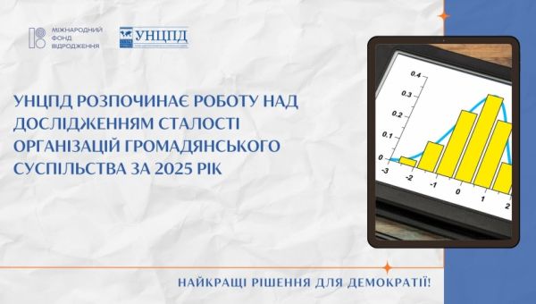 УНЦПД розпочинає роботу над дослідженням сталості організацій громадянського суспільства за 2025 рік 